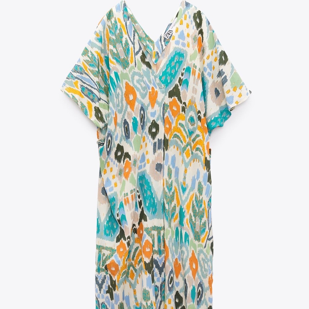 ZARA- PRINTED TUNIC DRESS - Picture 2 of 4